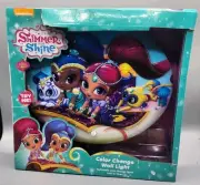 Rare Nickelodeon Shimmer And Shine Color Change Wall Light NOS