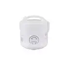 1.25 qt. Electric Rice Cooker with Uncooked Cool Touch & Lock-tight Lid White