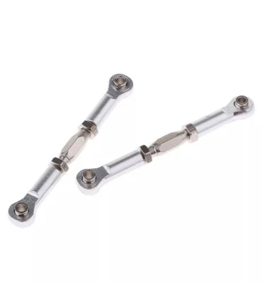 Hsp 106017 Silver Aluminium Steering Linkage Upgrade 06048 Rc 1/10 Buggy Truck