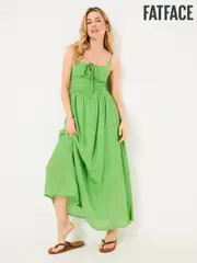 FatFace Meg Bright Green Midi Dress (AK9501) | $150