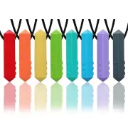 Chew Necklaces for Sensory Kids, 8 Pack Chewy Necklace Sensory Boys New