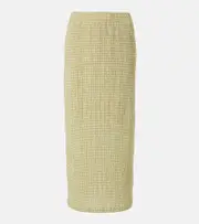 [Vince] Vince Gingham midi skirt AU 8 green