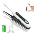 3/10" Cordless Mini Flat Iron, Pencil Flat Iron forhort Hair, Pixie S White