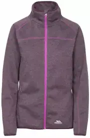 Trespass Womens Tenbury Fleece Full Zip Up Knitted Long Sleeved Top Jumper