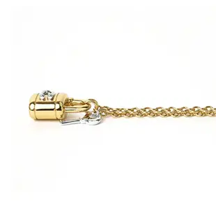 COACH 時尚鎖頭鑰匙造型項鍊項鍊 金色/ 平行輸入