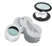 40x 25mm UV Money Detector Jewelry Magnifier with LED Illumination Loupe