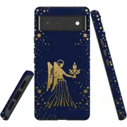 For Google Pixel 6 Case, Shielding Back Cover,Virgo Drawing
