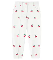 [Stella McCartney Kids] Stella McCartney Kids Embroidered jeans Y 3 white