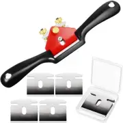 Adjustable Spokeshave with Flat Base and 5 Metal Blade Smooth Planes Working ...