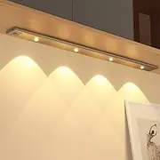 60CM Motion Sensor Light,Zen Garden Light, Under Cabinet Dimmable 3 Colors LED Wireless Light,Rechargeable Battery Operated USB Lighting for Kitchen Stair Closets Bedroom Wardrobe