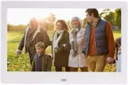 Sunroof frame -10 inch digital frame, can send photos via email from anywhere, touch screen display White