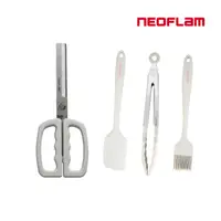 在飛比找momo購物網優惠-【NEOFLAM】廚房料理4件組-料理剪刀+料理刷+刮刀+料