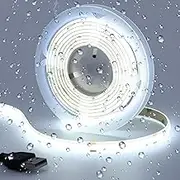 KXZM DC 5V USB COB LED Strip Light Cool White 6000K IP65 Waterproof CRI 93+ USB Powered 6.6ft/2M 640LEDs High Brightness Flexible LED Tape Lights