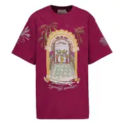 [ALEMAIS] Surrealist Summer Burgundy Tee