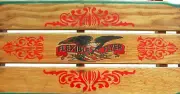 FLEXIBLE FLYER SLED DECAL, EAGLE WITH GRAPHICS WATER SLIDE CLEAR BACKING LASER
