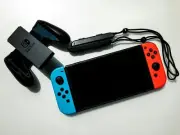 Nintendo Switch & Blue And Red Joycons