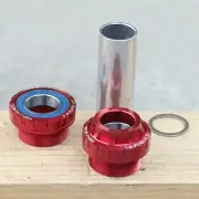 PROFILE RACING BMX EURO EXTERNAL BOTTOM BRACKET KIT RED 22mm OUTBOARD