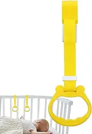 Baby Stand up Rings - Walking Exercises Assistant Pull up Handles | Colorful, Ergonomic, Playpen Accessories, Standing & Walking Practice Tool for Playpens, Cribs