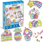 Big Gem Diamond Painting Kit Arts and Crafts for Kids Ages 8-12 Make Your Own Diamond Art Kit Stickers and Suncatchers Craft Kits Suppliers for Boys and Girls Activities Age 4 5 6 7 8 9 10 11 12