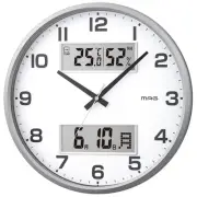 MAG Wall Clock Analog Thermometer Hygrometer Temperature and Humidity Meter Cale