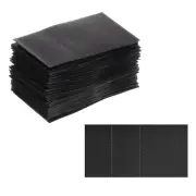 45x23mm PVC Perforated Shrink Bands, 250Pcs 0.05mm Thick Shrink Wrap, Black