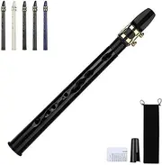 Pocket Sax,Key of C Two Octave Range Pocket Travel Saxphone,Portable Simple Mini Saxophone,8 Hole Little Sax Tenor Saxophone Miniature Saxophone Pocket Saxophone Kit,For Adult Professional Beginner(Bl