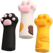 FOMIYES Grooming Tool Case for Cats 3pcs Nail Cuticle Scissors Tweezers Protective Sleeves Pvc Covers Unique Design