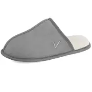 Mens Scuff Slippers Micro Suede Memory Foam Slide Clogs Slip on Indoor Outdoo...