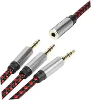 HOMOBABE Way Audio Splitter Adapter Cable Practical Extension for Headphones and Speakers for Stage Lighting and Music Players