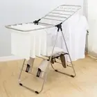 Folding Laundry Rack Heavy Duty Gullwing Drying Rack for Indoor Outdoor Home