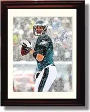 16x20 Framed Nick Foles - Philadelphia Eagles Autograph Promo Print - "Snow