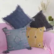 4 Sets Of Cotton Linen Pillowcase Sofa Cushion Decor Home Cushion Cover 18x18