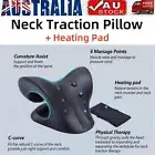 Heated Neck Stretcher Neck Traction Pillow Cervical Pain Relief Cloud Shape AU