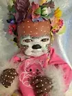 Ella an OOAK hybrid deer baby Alternative doll reborn La Newborn15 in repainted