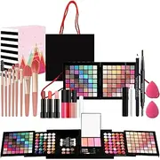 Make Up Advent Calendar 2024, Advent Calendar 2024 Make-Up, Makeup Set Women, Eyeshadow Palette, Blush, Lip Gloss with Brush, Makeup and Cosmetic Surprises for Christmas