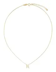 [Mocha] Elly Lou Timeless Initial R Necklace in Light Gold