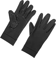 [Toyvian] 1 Pair Non Slip Compression Gloves for Outdoor Sports Elastic Full Finger Gloves for Fitness Cycling Workouts and Hand Protection Durable Copper Fiber Material Adaptive Fit