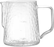 Sauce Boat Gravy Warmer Sauce Boat Seasoning Saucer Pot Tableware Transparent Glass Gravy Boat Tea Coffee Cup Transparent Glass Milk Foam Pot Gravy Bowl Milk Container (Color : A)