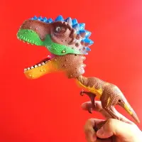 在飛比找樂天市場購物網優惠-恐龍啄食者伸縮彈簧機械手夾子鯊魚恐龍手偶潛望鏡兒童拼裝玩具