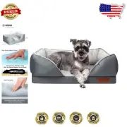 Orthopedic Dog Bed with Memory Foam - Washable Pet Couch for Small & Medium Dogs