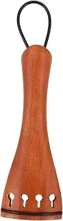 CVUTOVO 1 Set Violin Tailpiece Set with Fine Tuners and Tailgut Wood Parts for Accurate Tuning and String for Repairs and Performances