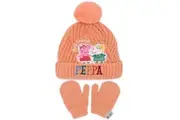 Peppa Pig Childrens/Kids Hat And Gloves Set (Peach) (One Size)