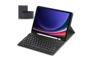 With Pencil Holder Samsung Galaxy Tab S9+ Plus /S9FE+ Plus Case, 12.4 inch SM-X810 X816B /SM-X610 SM-X616B Wireless Bluetooth Keyboard Case Cover
