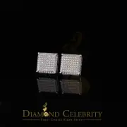 925 White Sterling Silver 1.23ct Cubic Zirconia Square Women's Stud Earrings
