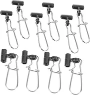 POPETPOP Outdoor Fishing Gear Pcs Stainless Steel Snap Clips Compact Fishing Line Connectors for Lure