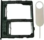 Single Sim Card Tray Slot Holder Micro SD Card Replacement for Samsung Galaxy A32 5G SM-A326U A326U1 A326W A326 2021 Incl Card Ejector pin (Black)