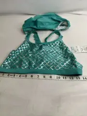 Art Class 2 Pc Swim Suit Girls Bathing Bikini XXL (18) Lined Mermaid Silver Shin