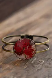 Red Tree Cuff Bangle--NES-CRTREE