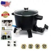 Multi-Wax Melter 6-Qts - Fast Heating, Non-Stick & Safety Control for Crafters
