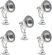 5pcs Model Railway Train Lamp Post 1.5cm 0.59inch Flood Lights HO OO TT Scale LEDs New LYM20